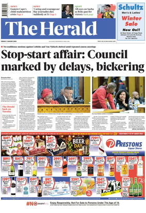 Cover of The Herald (South Africa)