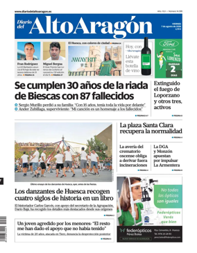 Cover of Diario del Alto Aragon