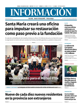 Cover of Diario Informacion (Elche y Vega Baja)