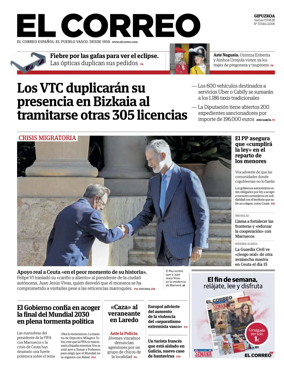 Cover of El Correo (Gipuzkoa)