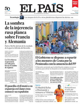 Cover of EL PAIS primera edicion