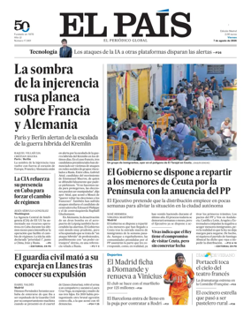 Cover of El Pais Madrid