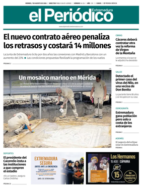 Cover of El Periodico Extremadura