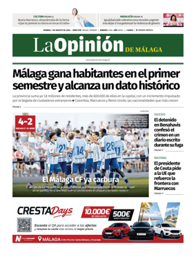 Cover of La Opinion de Malaga