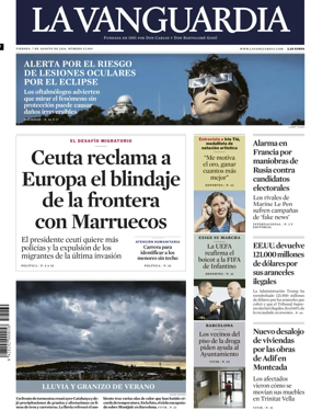 Cover of La Vanguardia (1st Edition)