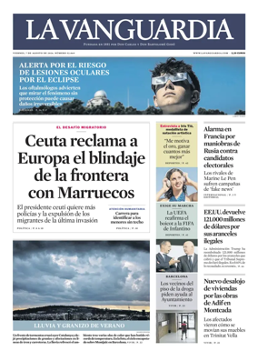 Cover of La Vanguardia