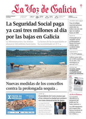 Cover of La Voz de Galicia (Barbanza)