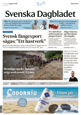 Cover of Svenska Dagbladet