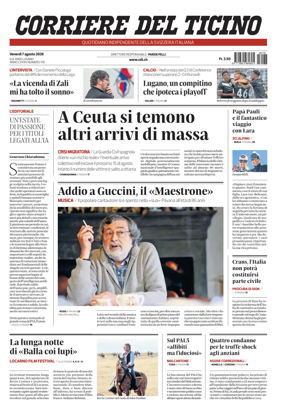 Cover of Corriere del Ticino