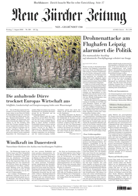 Cover of Neue Zurcher Zeitung