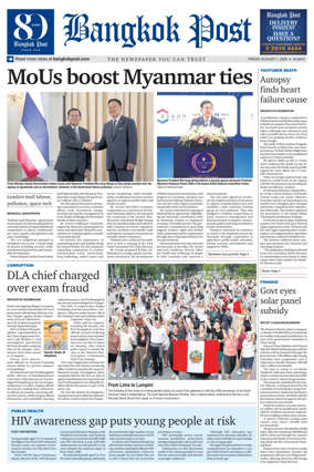 Cover of Bangkok Post