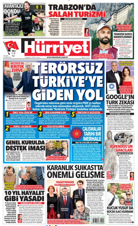 Cover of Hurriyet