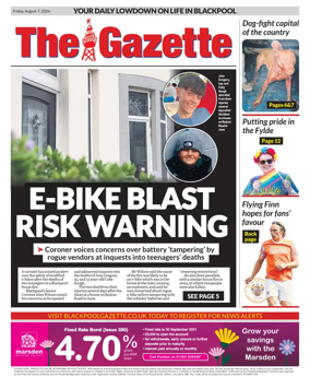 Cover of Blackpool Gazette