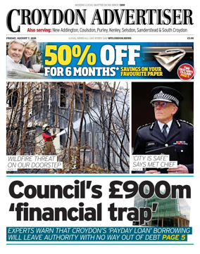 Cover of Croydon Advertiser