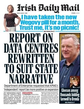 Cover of Irish Daily Mail