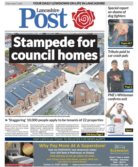 Cover of Lancashire Evening Post