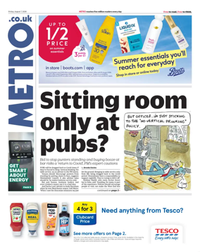 Cover of Metro (UK)