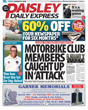 Cover of Paisley Daily Express