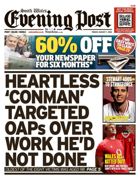 Cover of South Wales Evening Post