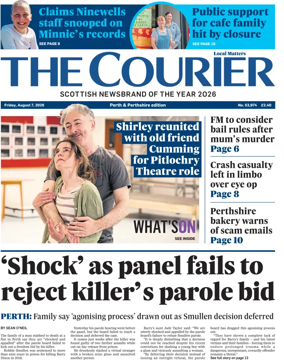 Cover of The Courier & Advertiser (Perth and Perthshire Edition)