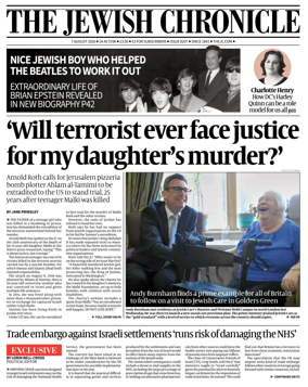 Cover of The Jewish Chronicle