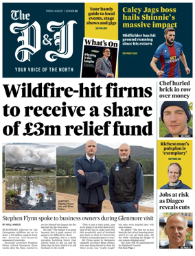 Cover of The Press and Journal (Inverness Highlands and Islands)