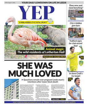 Cover of Yorkshire Evening Post