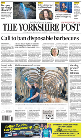 Cover of Yorkshire Post