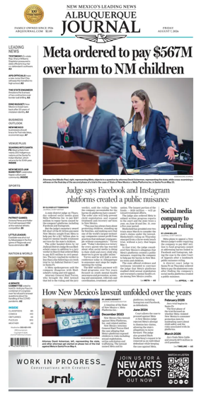 Cover of Albuquerque Journal