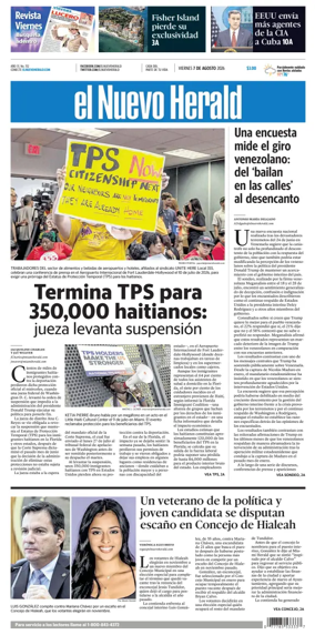 Cover of El Nuevo Herald