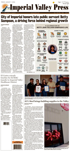 Cover of Imperial Valley Press