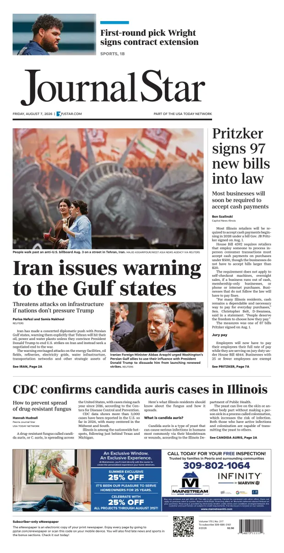 Cover of Journal Star (Peoria)