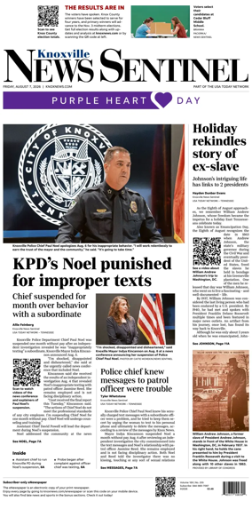Cover of Knoxville News Sentinel