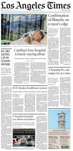 Cover of Los Angeles Times