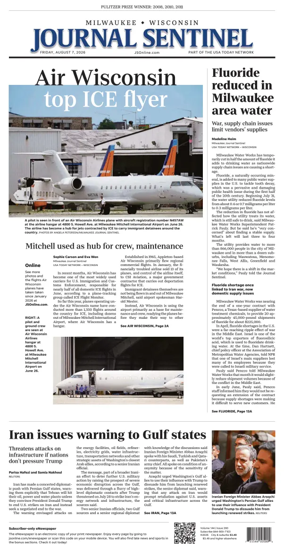 Cover of Milwaukee Journal Sentinel