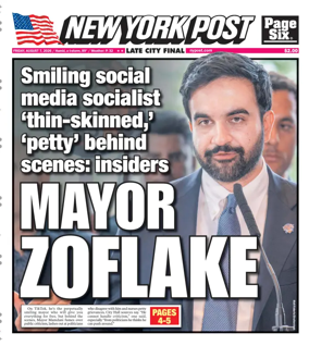 Cover of New York Post