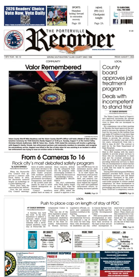 Cover of Porterville Recorder
