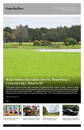Cover of Tampa Bay Times TFP