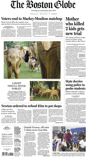 Cover of The Boston Globe