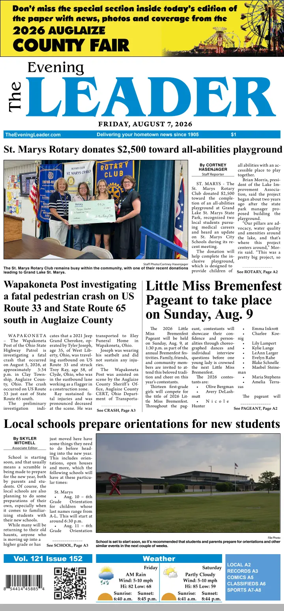 Cover of The Evening Leader