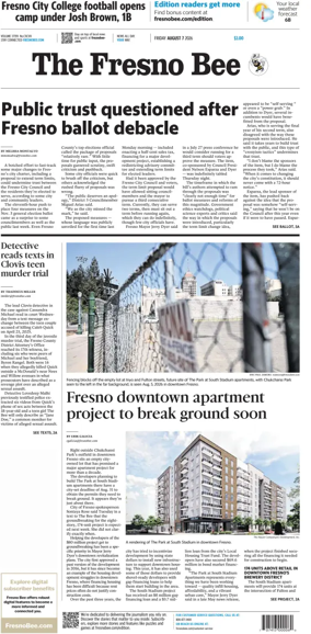 Cover of The Fresno Bee