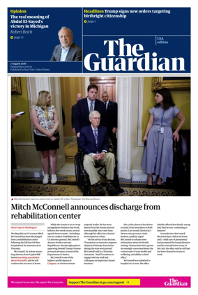 Cover of The Guardian (USA)