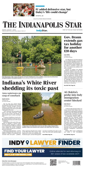 Cover of The Indianapolis Star