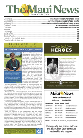 Cover of The Maui News