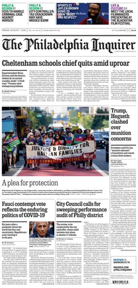 Cover of The Philadelphia Inquirer