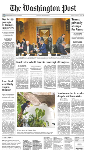 Cover of The Washington Post