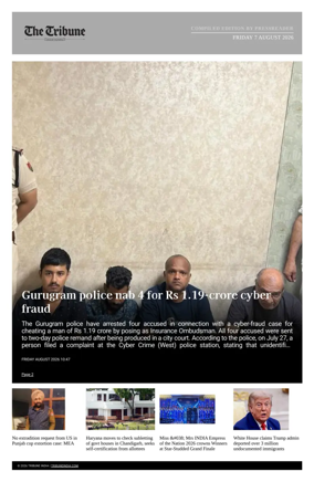 Cover of Tribune India - Compiled Edition