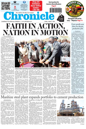 Cover of Chronicle (Zimbabwe)