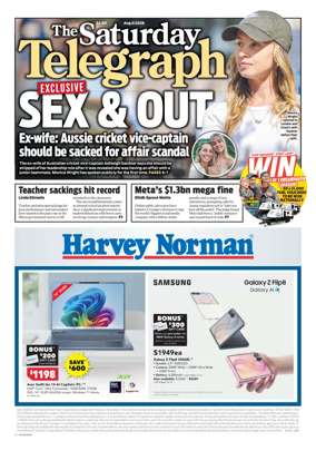 Cover of The Daily Telegraph (Sydney)