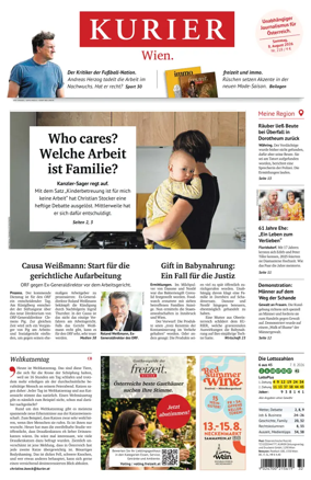 Cover of Kurier (Samstag)